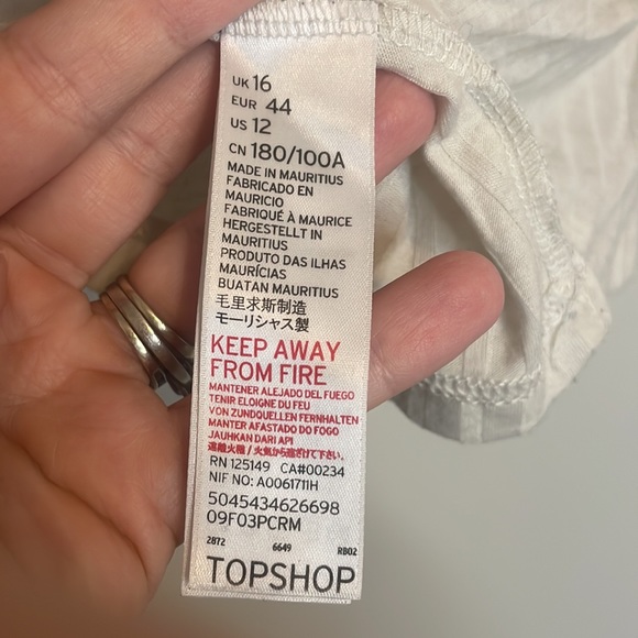 Topshop Ribbed Mock Turtleneck Sz 12 - Picture 5 of 5